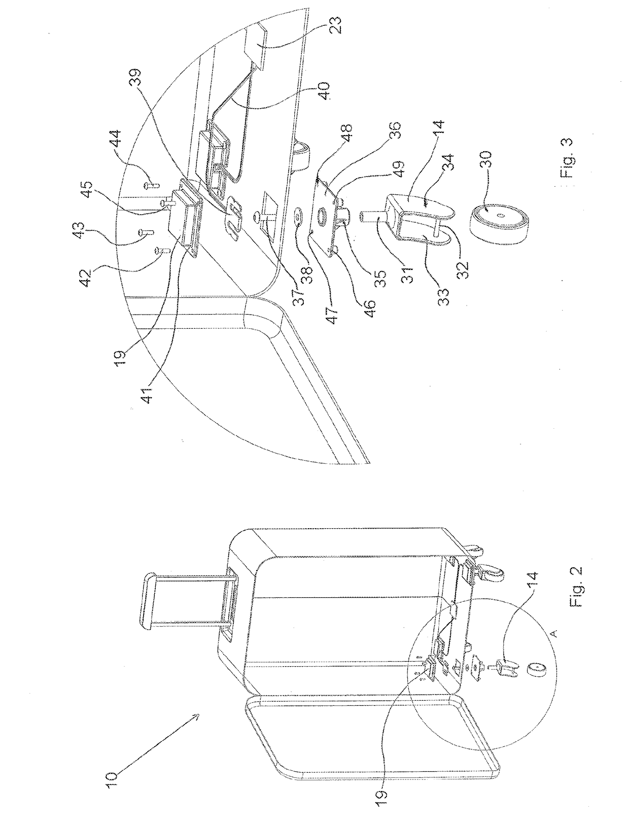 Self-weighing luggage device