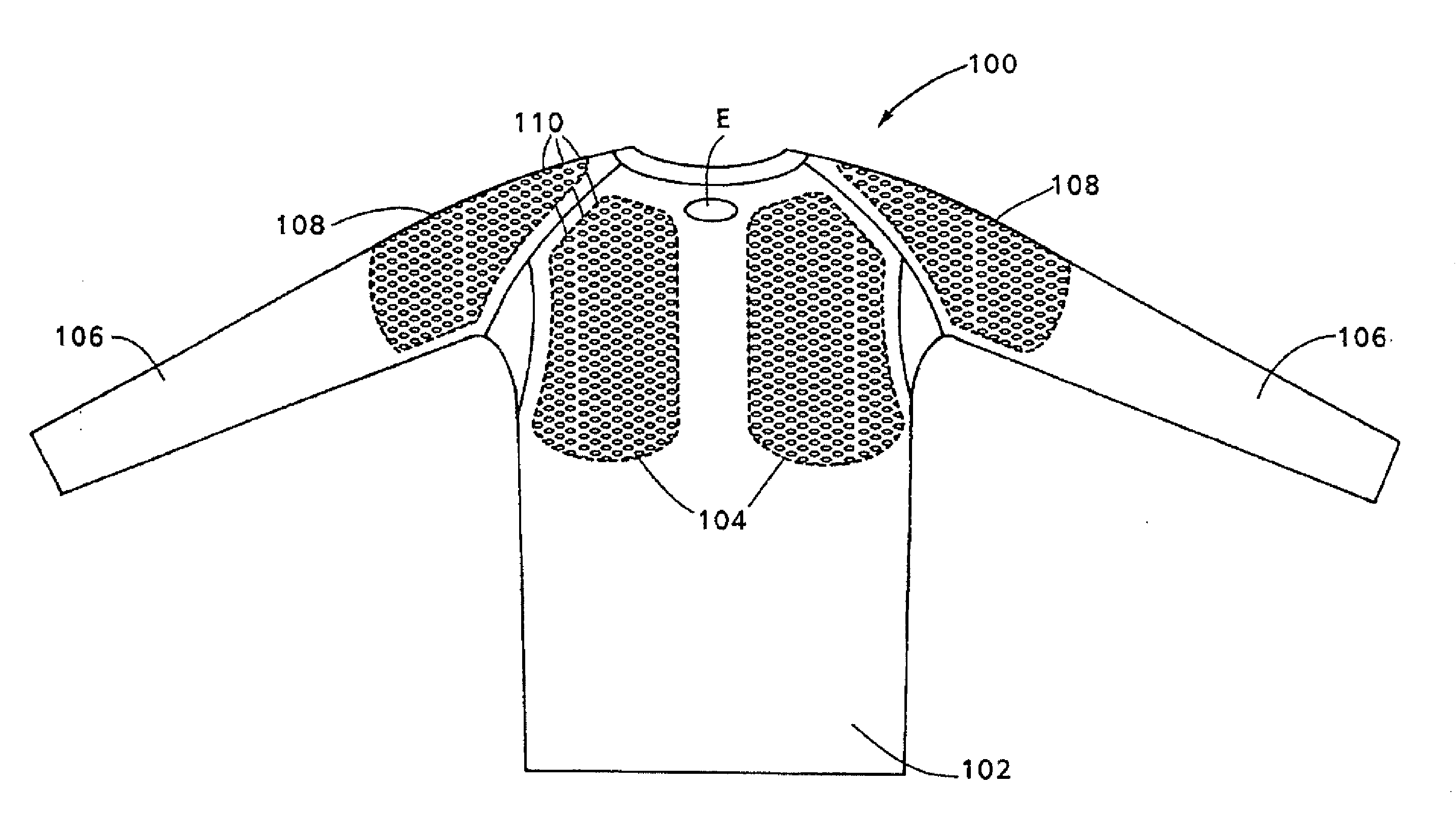 Garment Having Improved Contact Areas