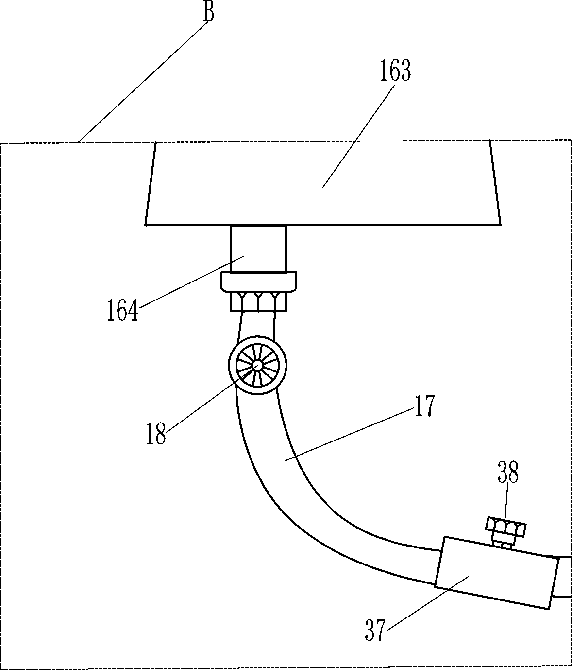 Nasal irrigation device for nursing