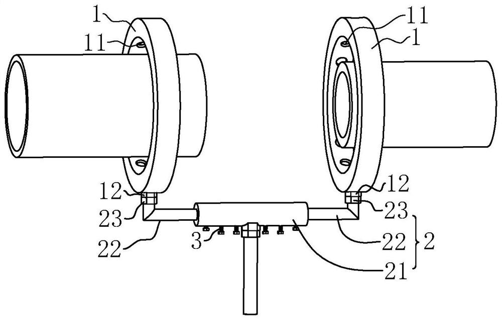 Drainage pipeline hot melting installation system