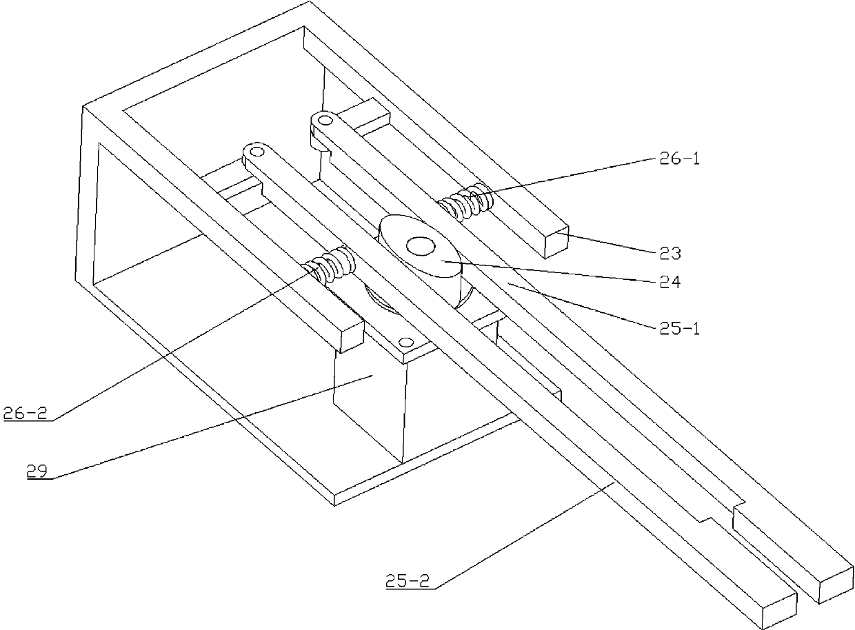 Four-claw type automatic book taking device for library