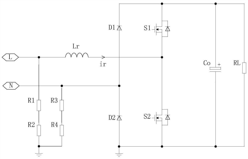 Bridgeless PFC circuit control method and device, electronic equipment and storage medium