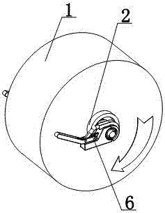 Handheld type sheathing device for washing filtering drum