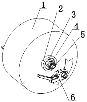 Handheld type sheathing device for washing filtering drum