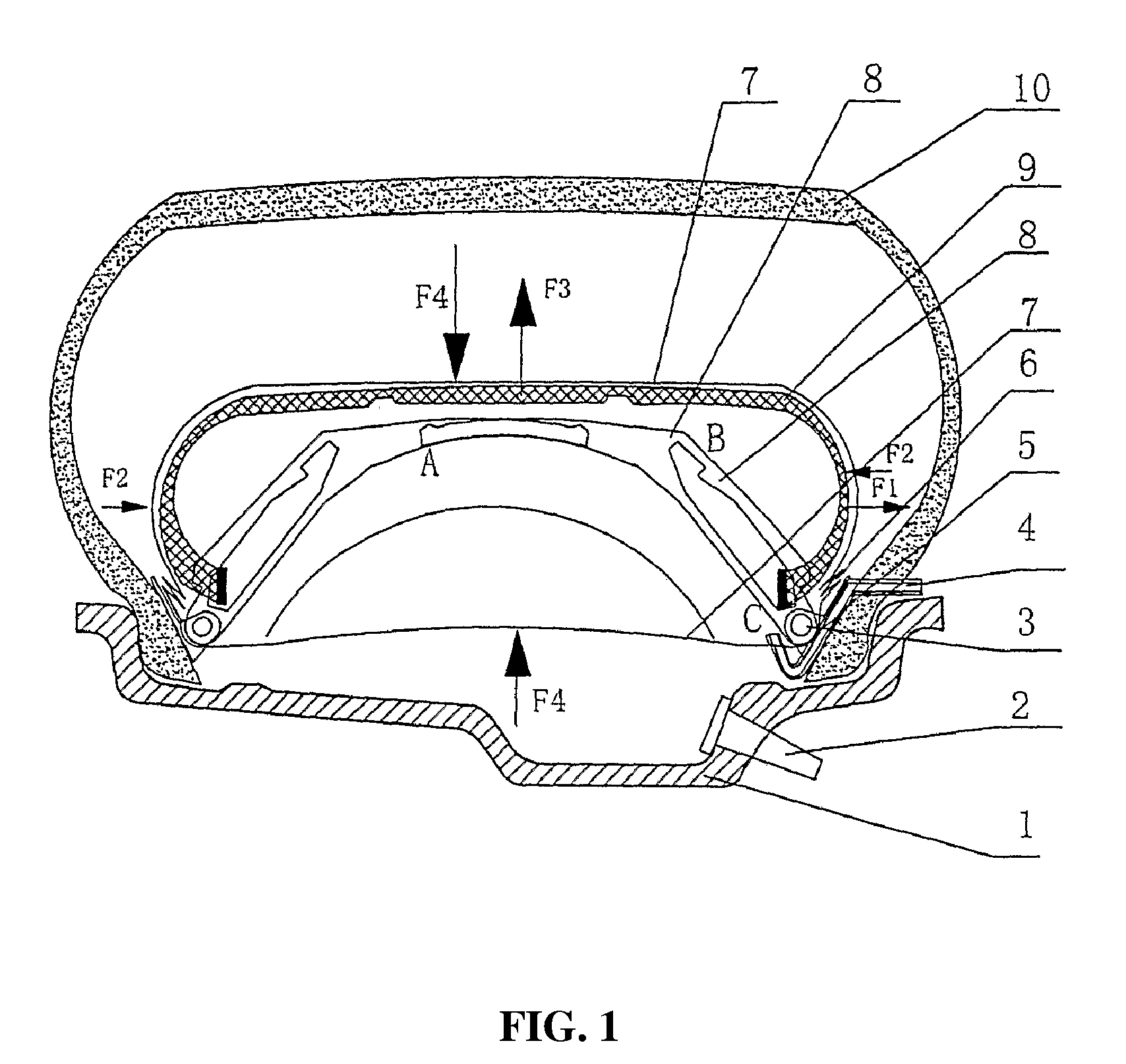 Airbag for vehicle tires