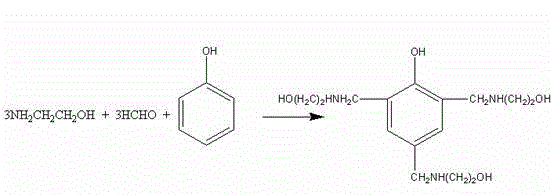 Method for preparing novel phenolic amine resin demulsifier