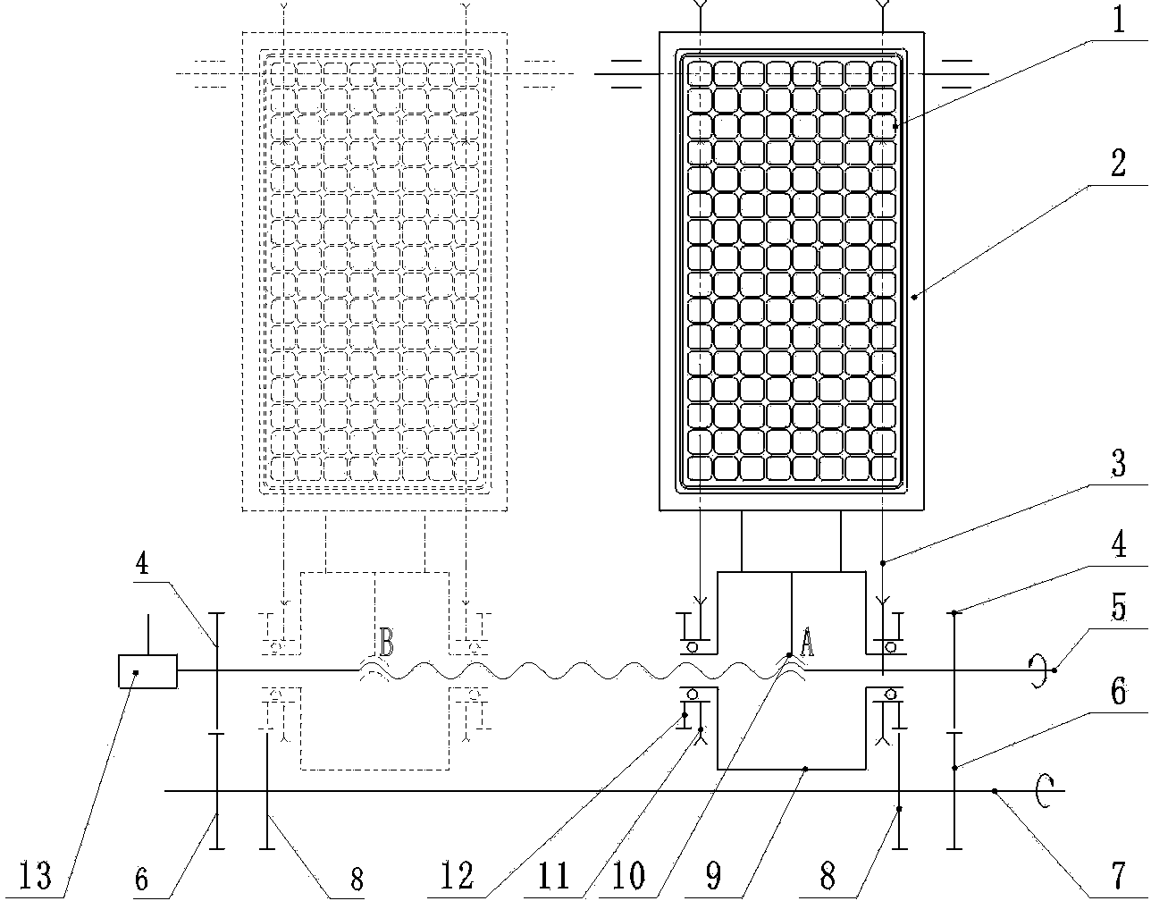 Automatic feeding mechanism used for bidirectional screw shaft slide block type seedling feeding of farmland planting machine