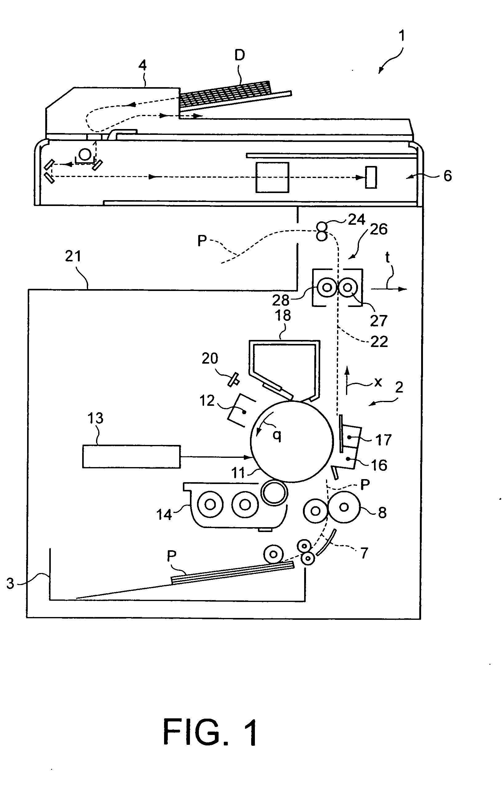Fixing device of image forming apparatus and image forming apparatus