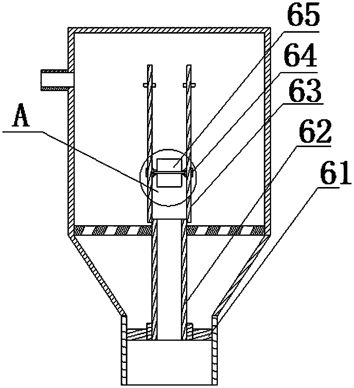 Wind-distribution-plate device for drying fluidization bed