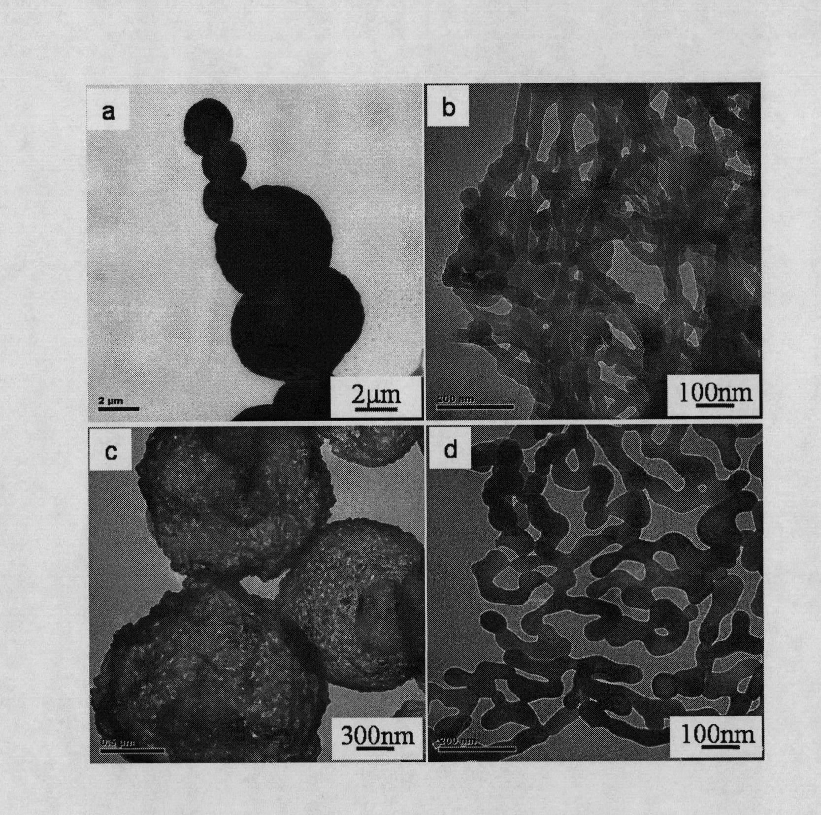 Method for preparing nano iron/carbon compound material by kitchen waste