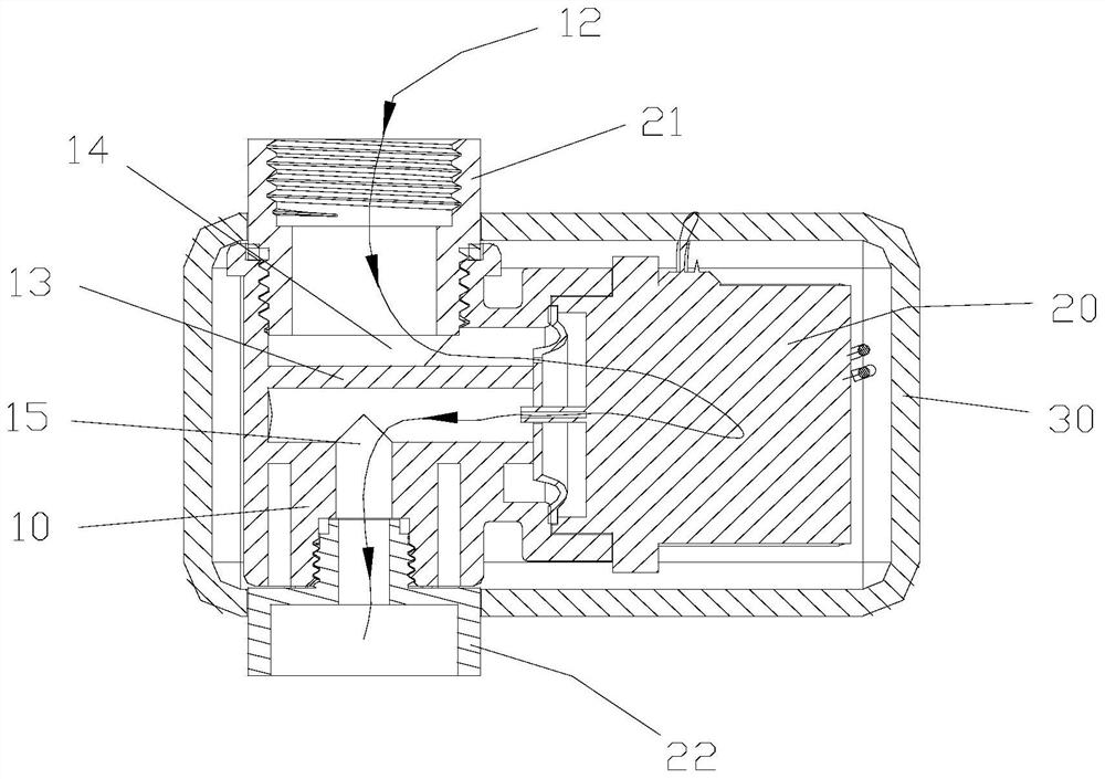 Faucet capable of rated water outflow and convenient to disassemble and assemble