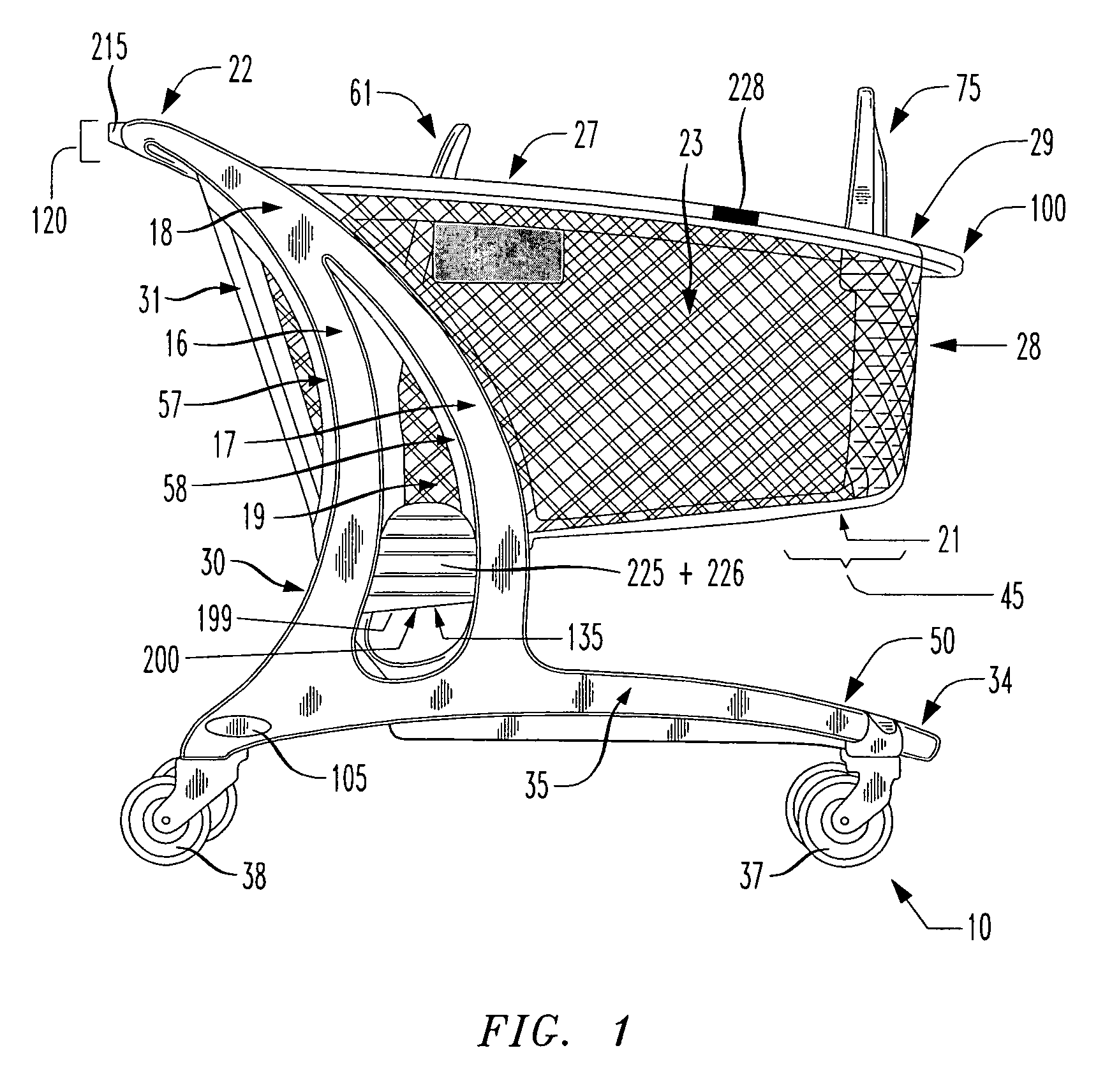 Media enabled advertising shopping cart system