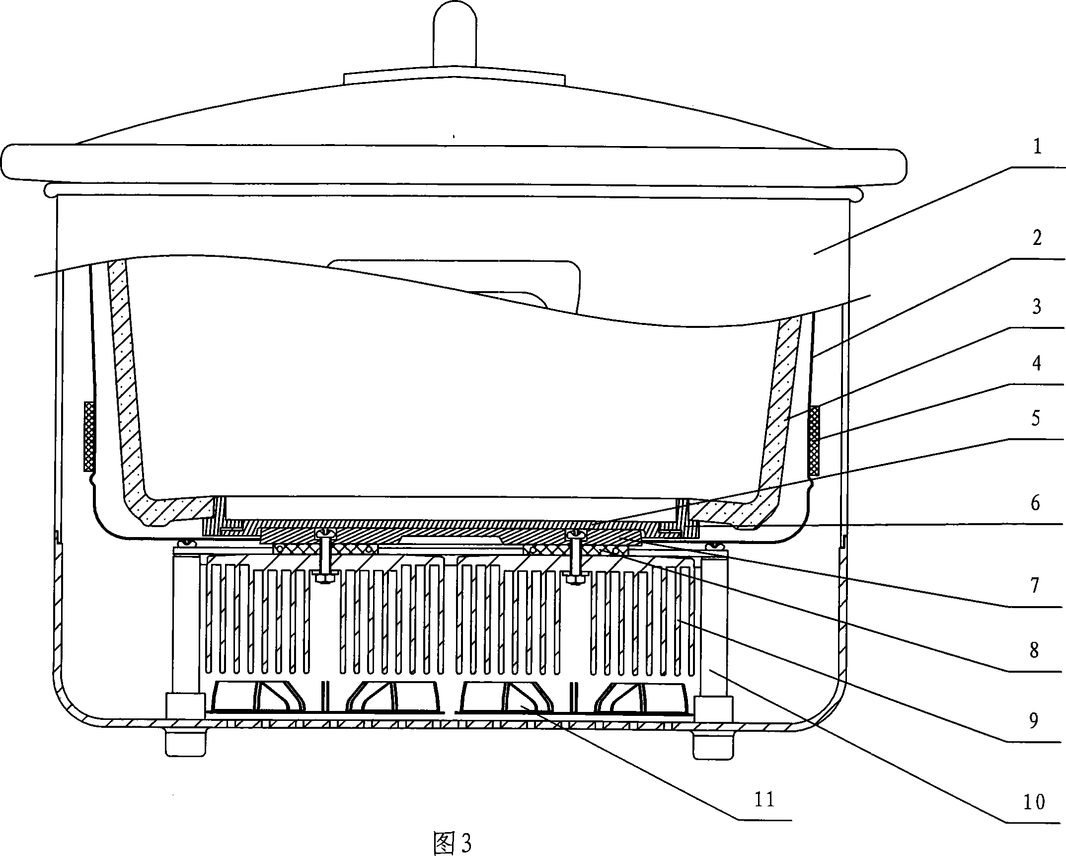 Slow-speed saucepan with refrigerating and fresh-keeping function and operation method