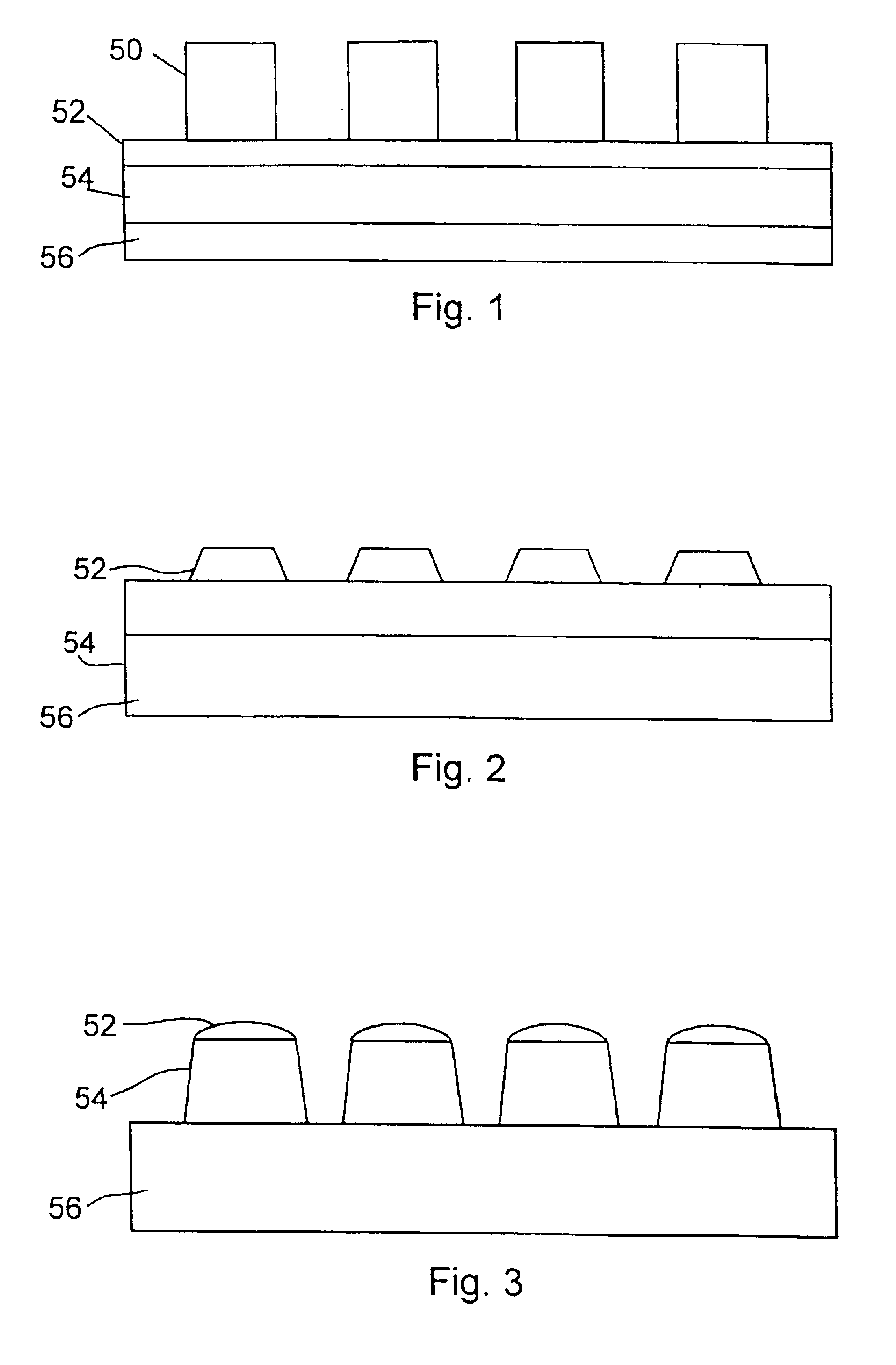 Method for using a hard mask for critical dimension growth containment