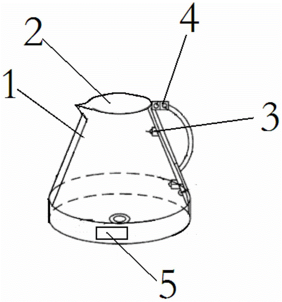 Electric kettle with water level monitor