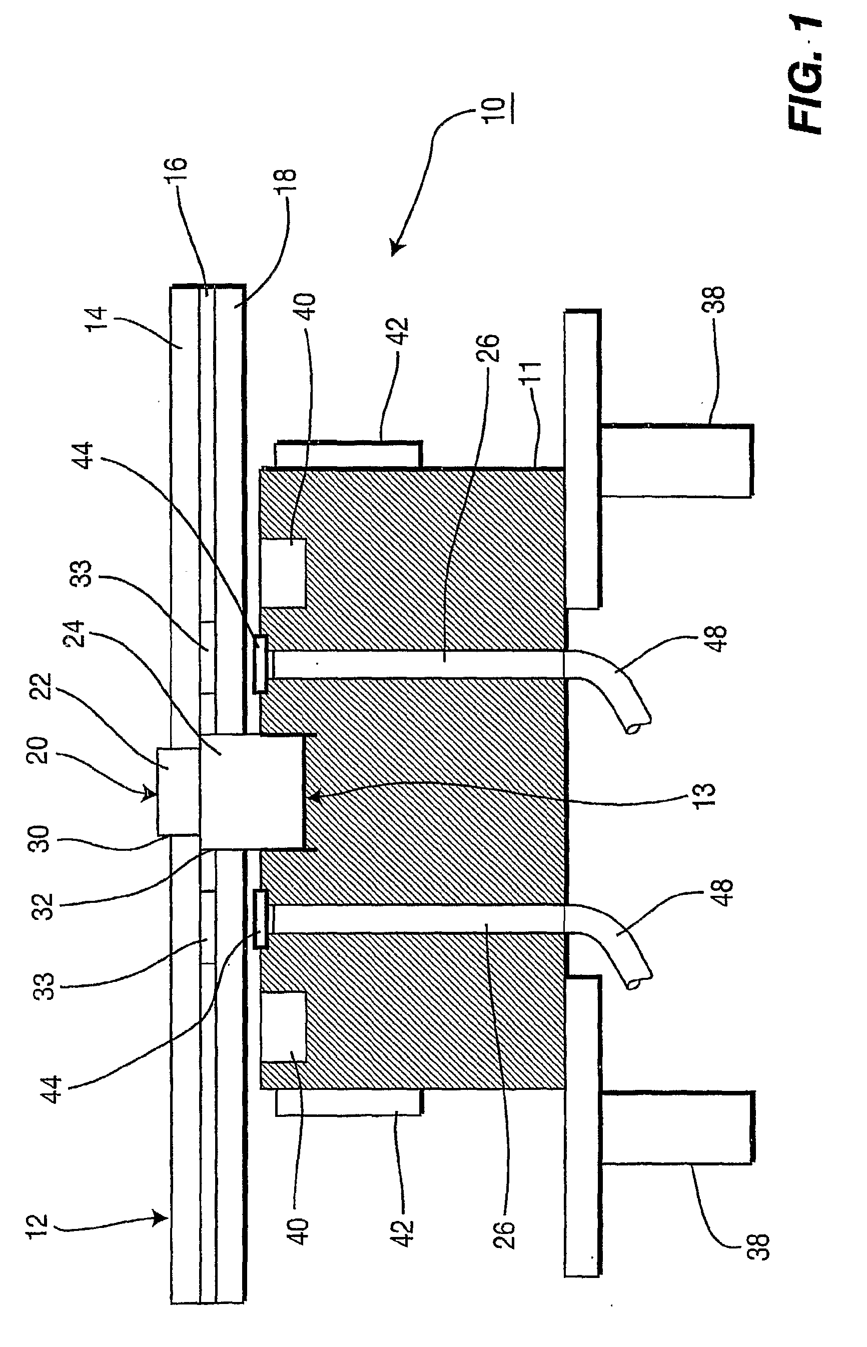 Apparatus and Method for Improving Center Hole Radial Runout Control in Optical Disk Manufacturing