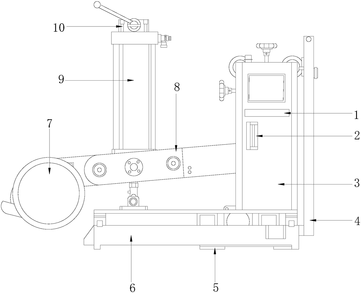 Novel tea cake splitting machine