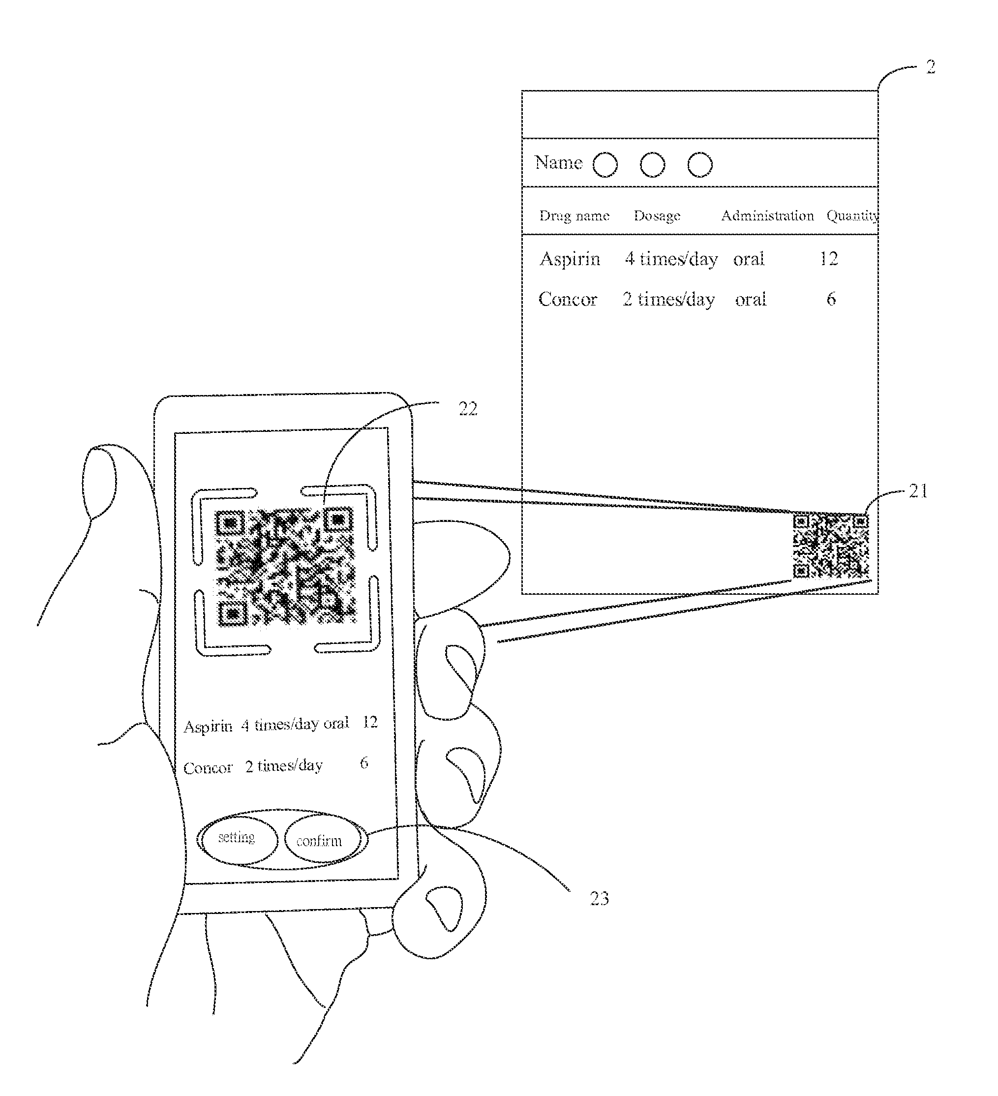 Assistance device for medication compliance