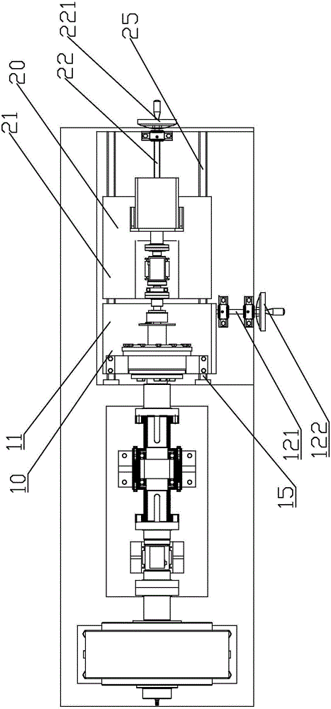 Robot joint decelerator transmission performance testing device with mobile slide unit