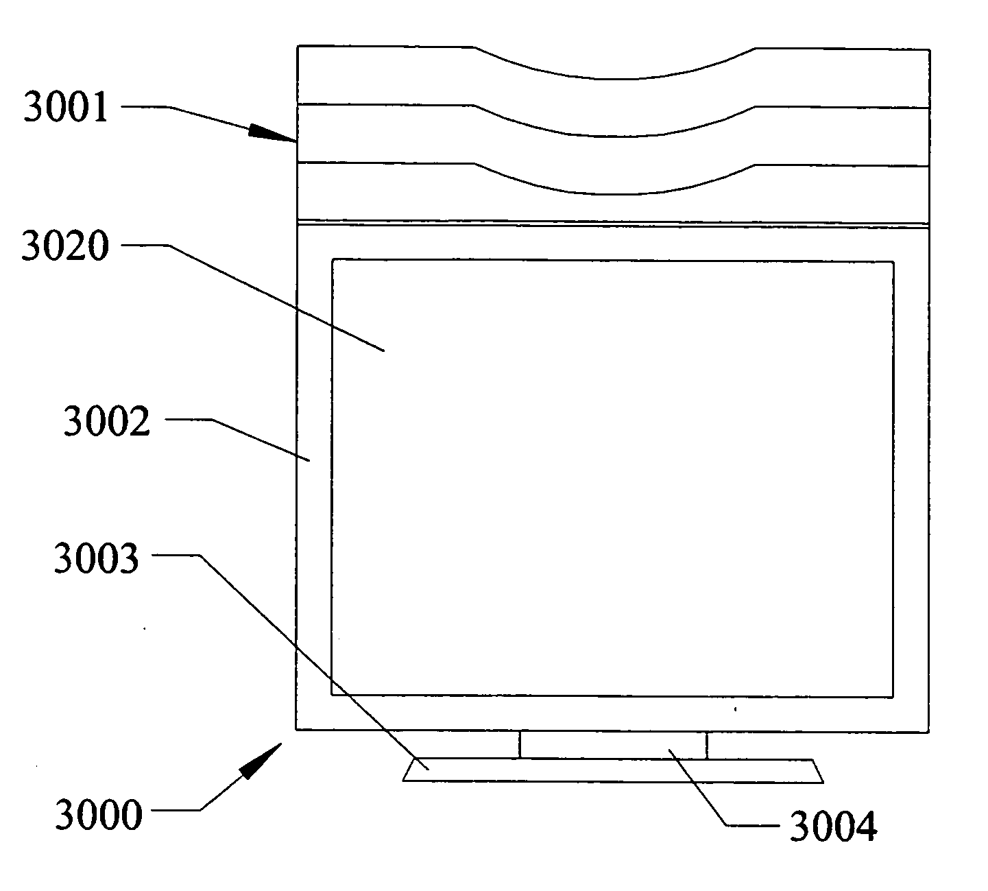 Flat panel display organizer and method