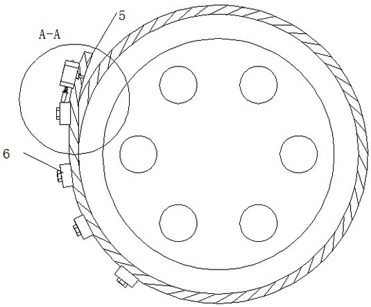 Rope head sliding warning device with pressing plate for fixing tail end of steel wire rope