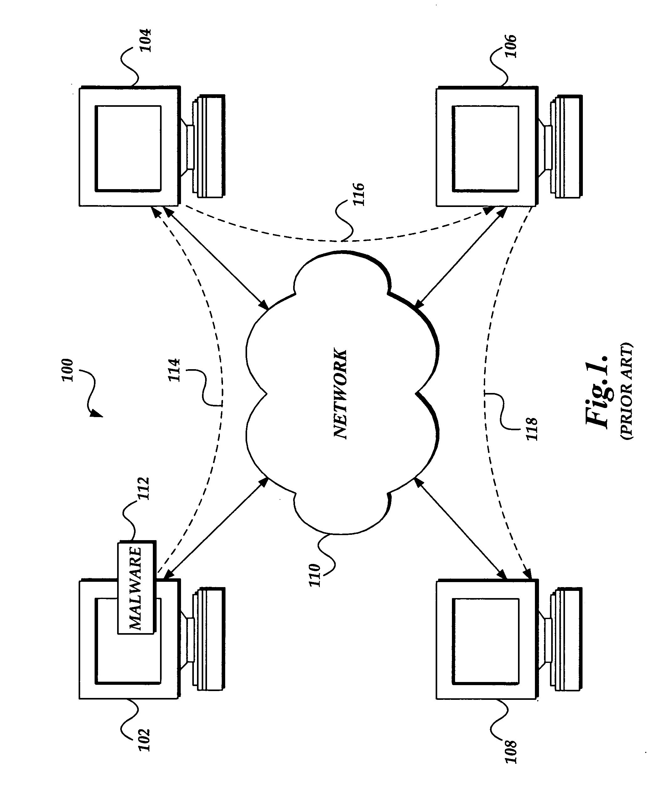 System and method of efficiently identifying and removing active malware from a computer