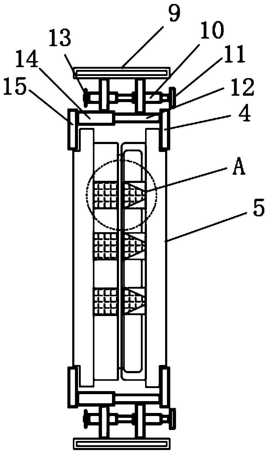 Forming mechanism for sludge granulating and drying machine