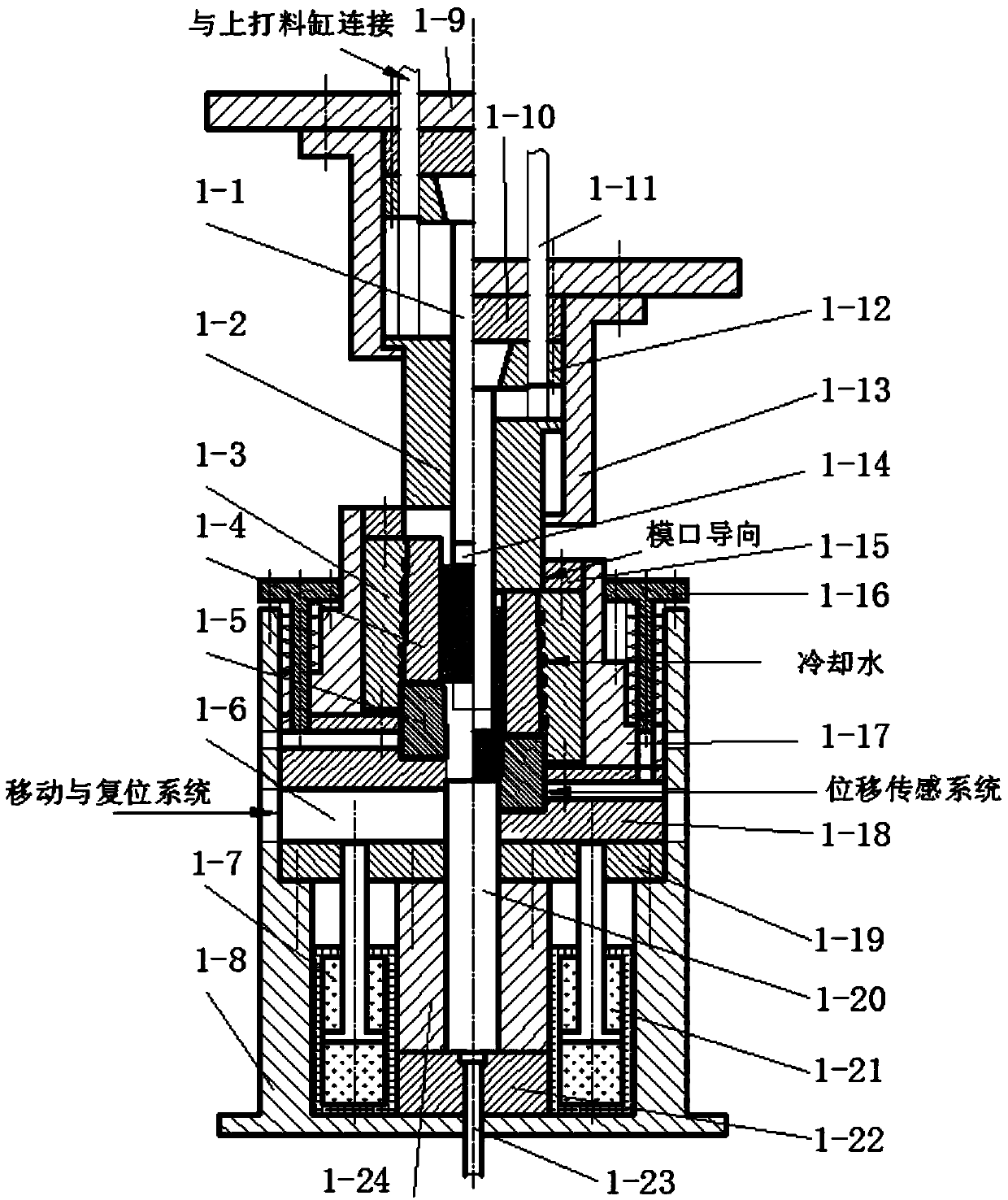 A kind of open cavity extrusion molding die