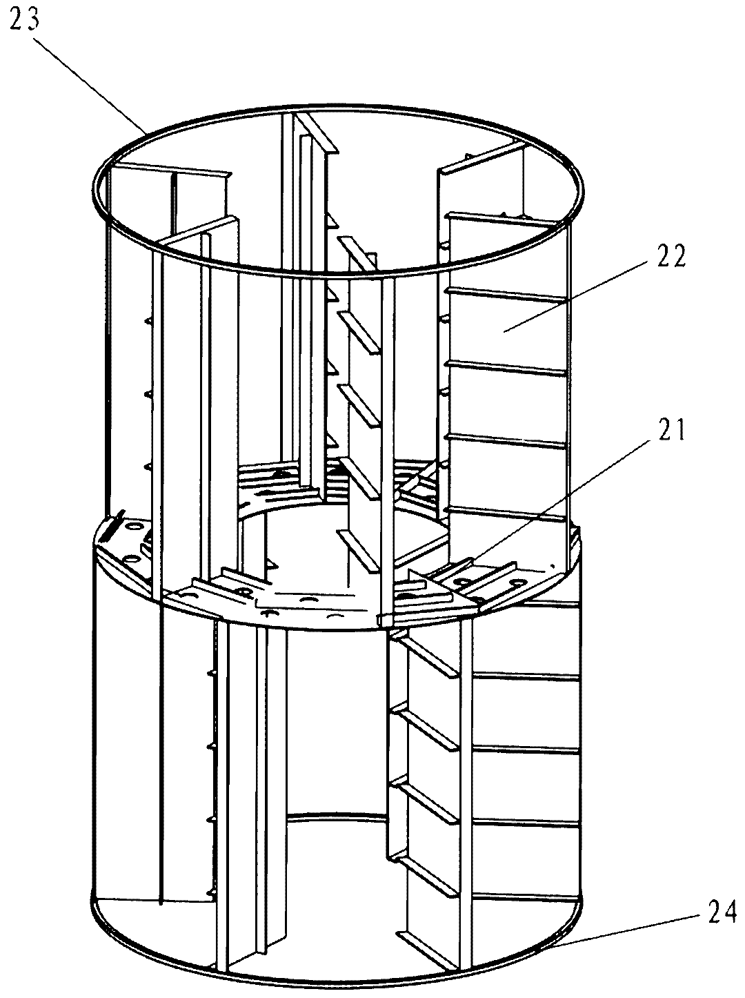 Floating offshore wind turbine movement suppression device and floating base for offshore wind turbine