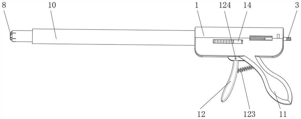 A one-time automatic hemorrhoid ligation device