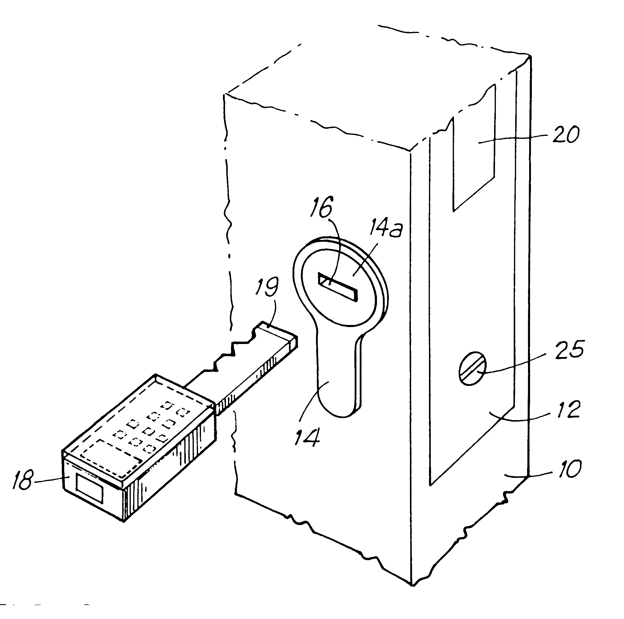 Programmable electronic locking device