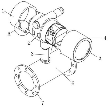 Thermal gas mass flowmeter with high range ratio