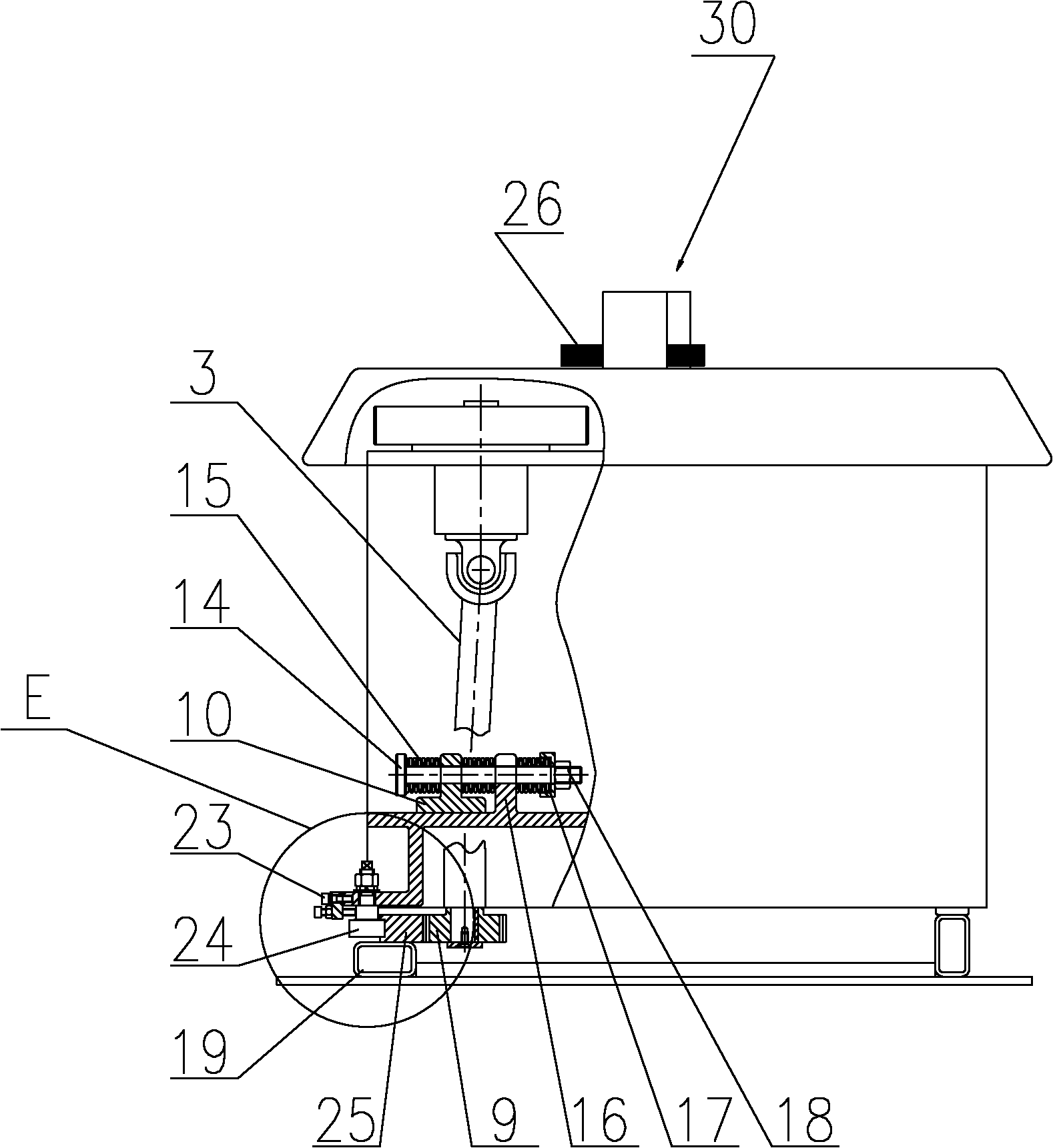 Moving mechanism of automatic steel bar bender