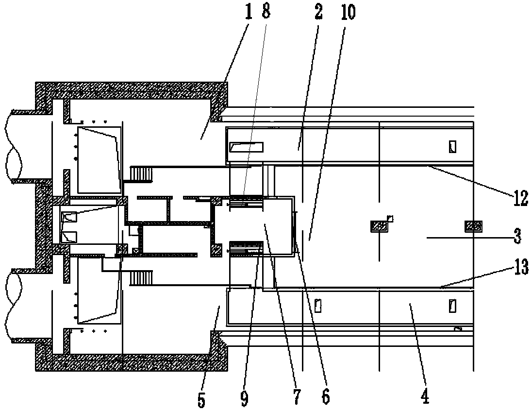 Fume exhaust layout structure for subway platform and screen door system