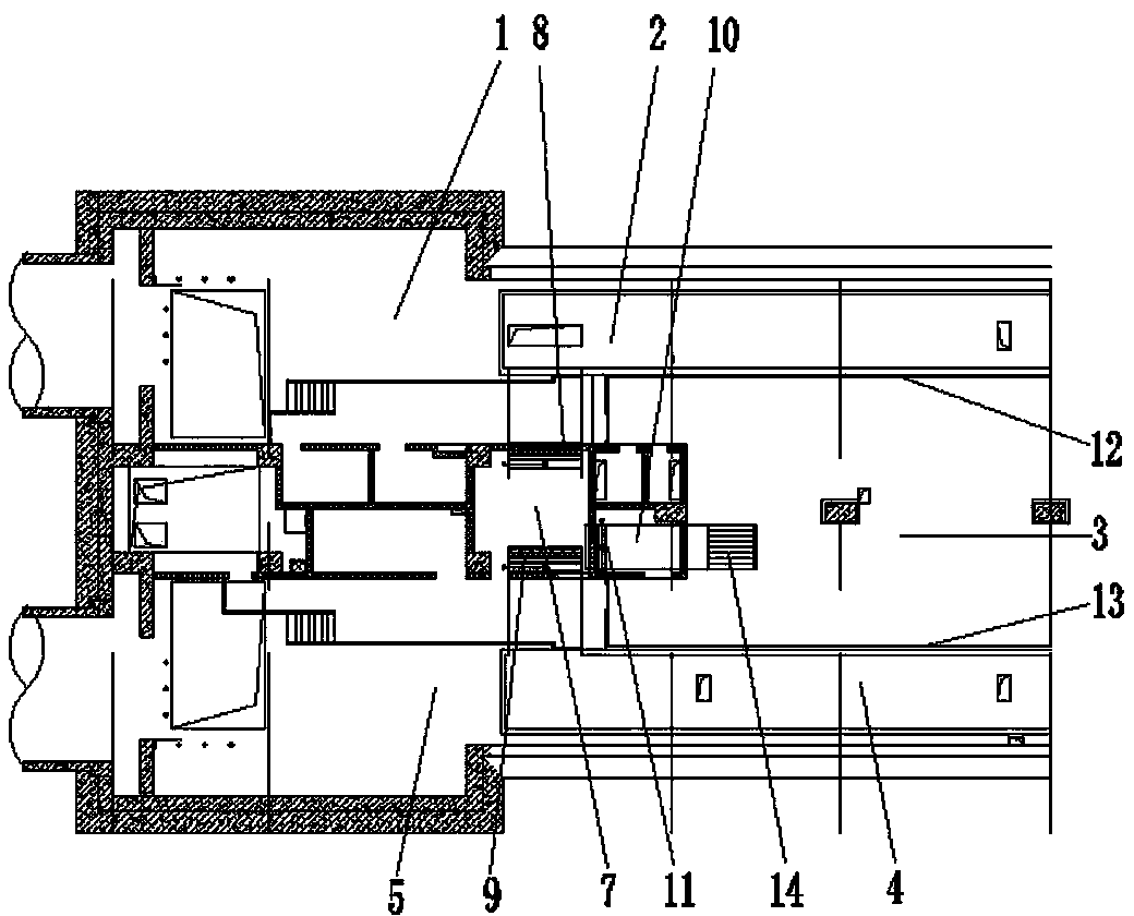 Fume exhaust layout structure for subway platform and screen door system