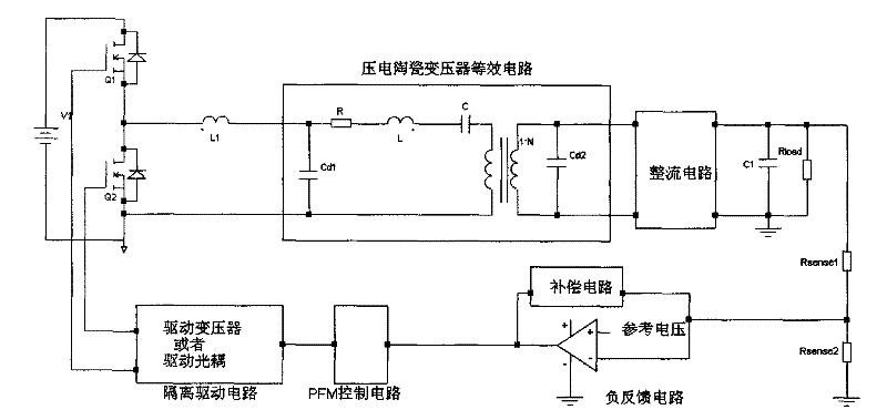 Stabilized voltage supply convertor with long service life and low electromagnetic interference