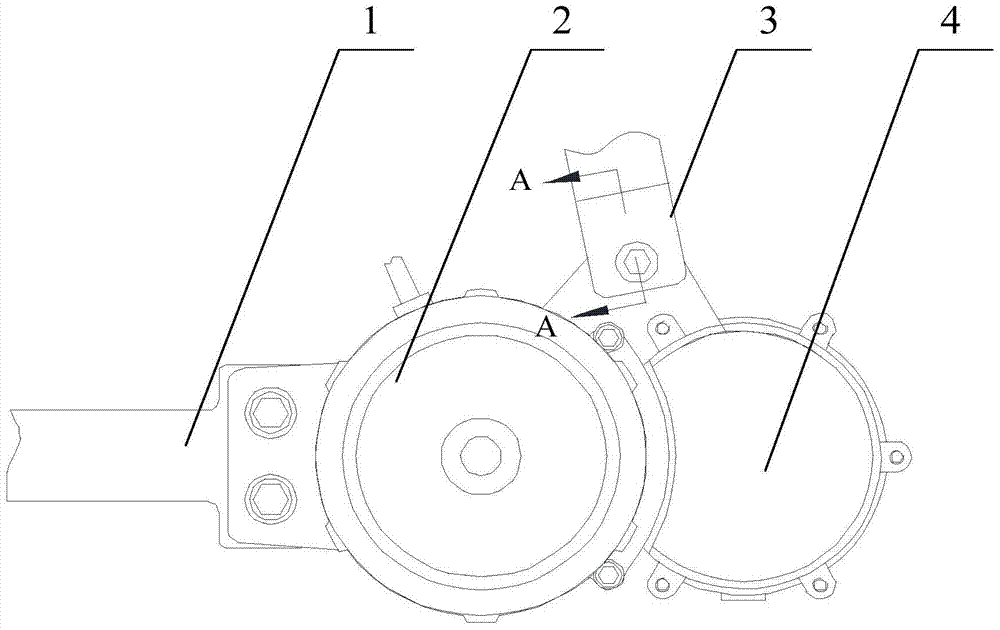 A side-mounted electric vehicle and its electric deceleration mechanism