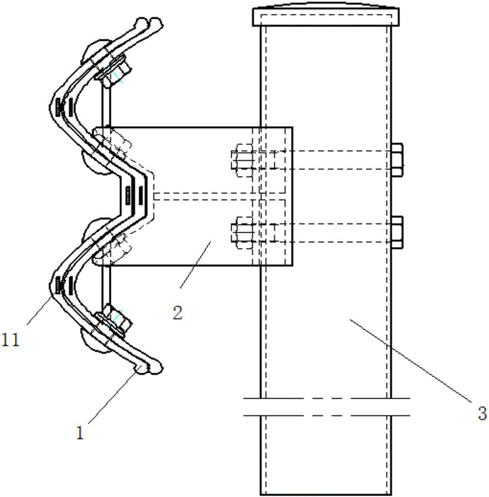 Anticorrosion flexible guardrail and making method thereof