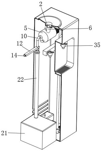 Drinking water filtering device for nephrology patients