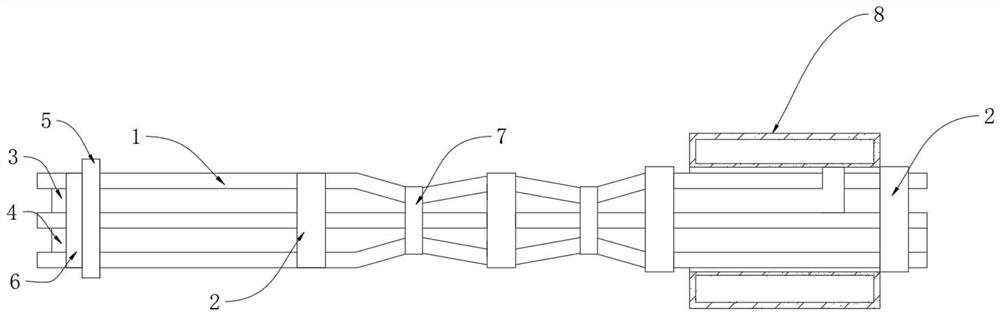Novel bag type expansion body anti-pulling anchor rod and construction method thereof