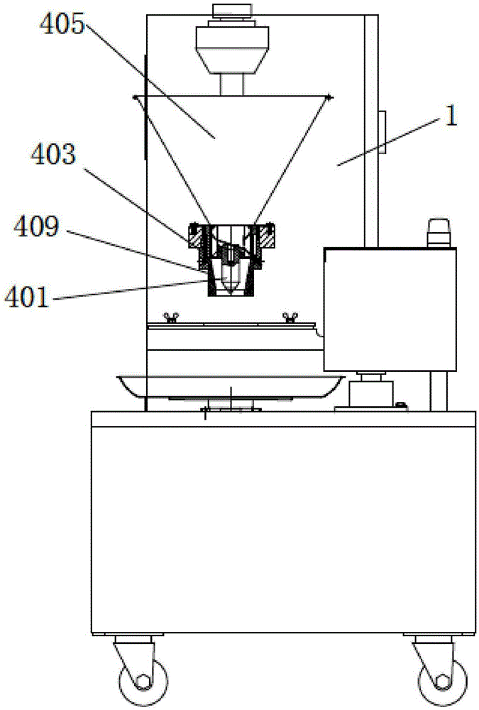 Single-screw type small steamed bun making machine