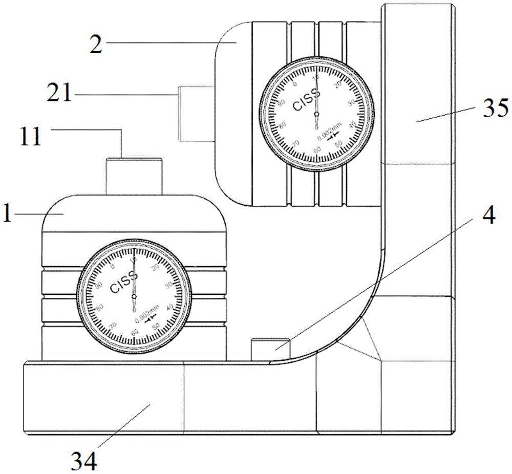 Rtcp dynamic precision calibration device and calibration method for five-axis linkage machine tool