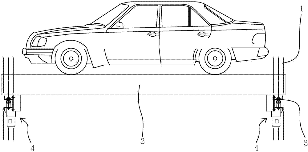 Mechanical type forced levelling device