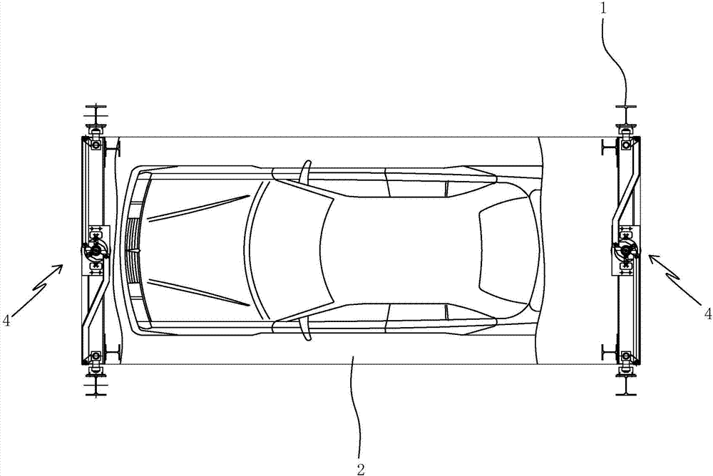 Mechanical type forced levelling device