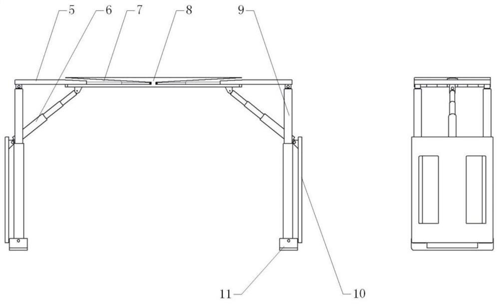 Coal mine underground non-repeated support rapid tunneling drilling and anchoring complete set of equipment