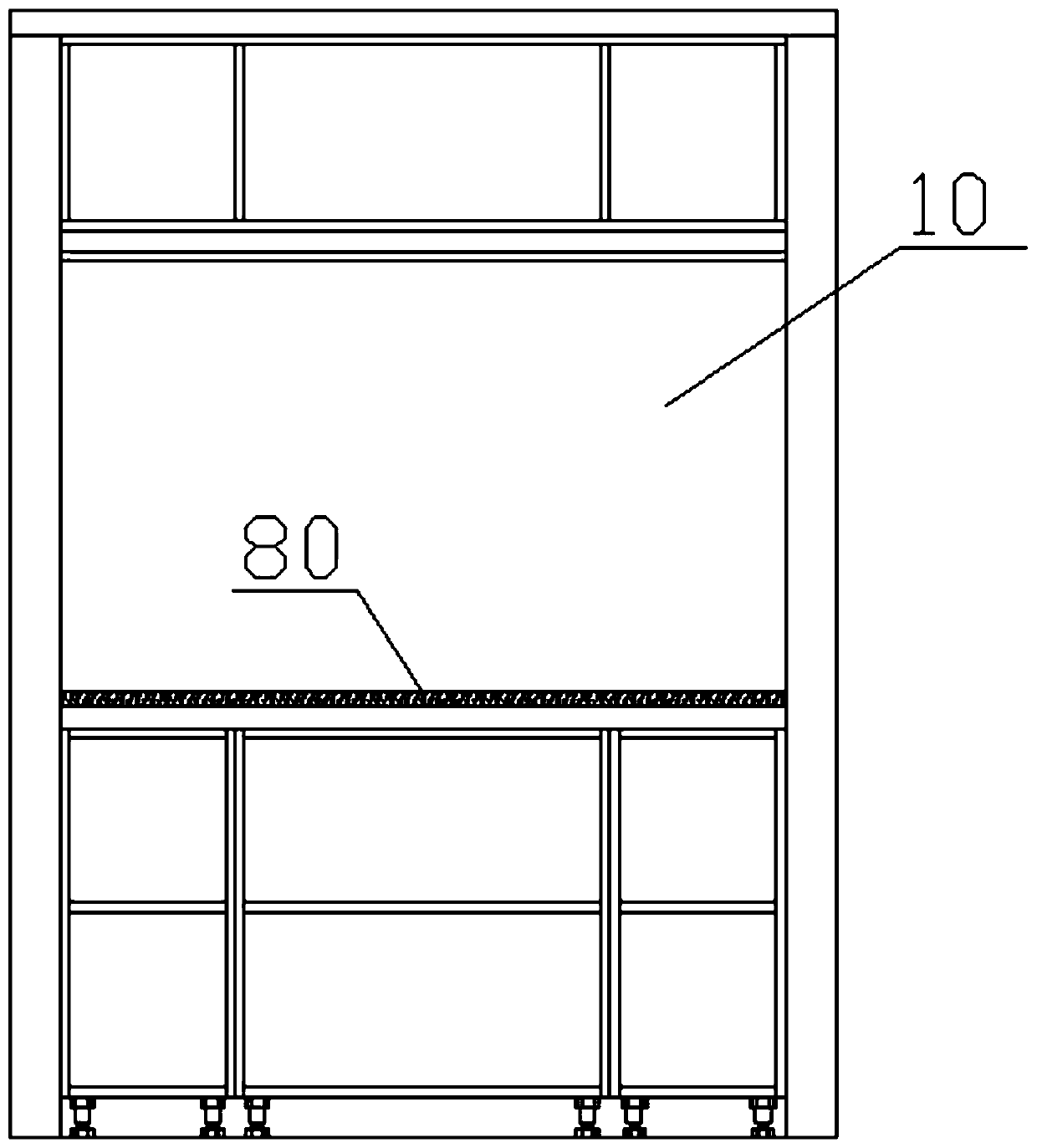 Semi-open kitchen and semi-open kitchen inside and outside interaction mode