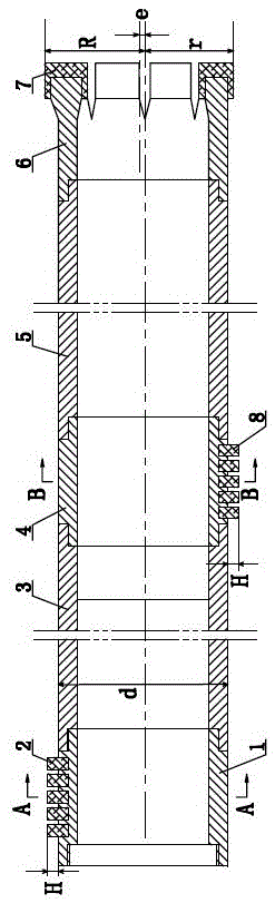 Half-period self-correcting anti-bending drilling tool