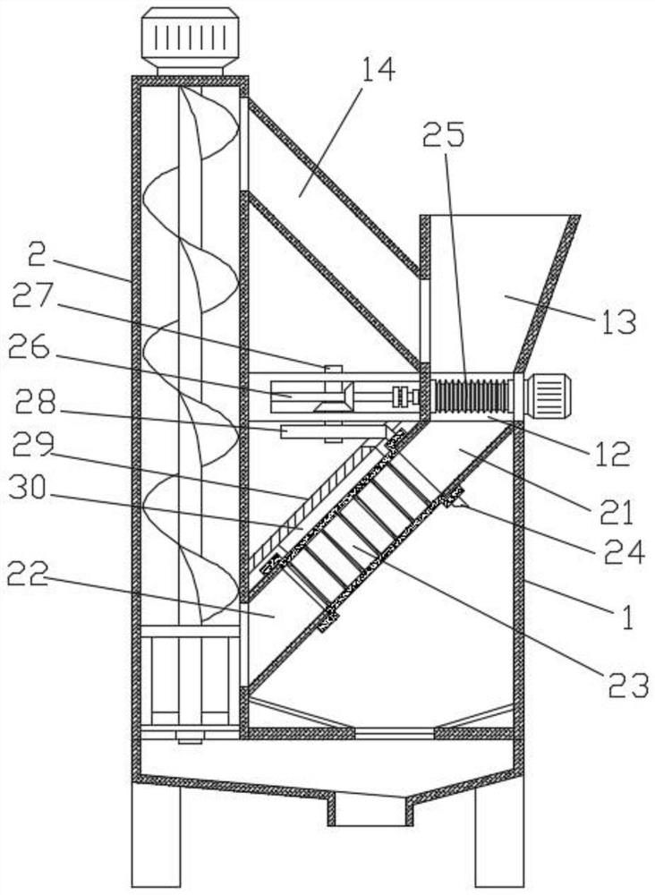 Coal gangue raw material treatment device for coal gangue brick production