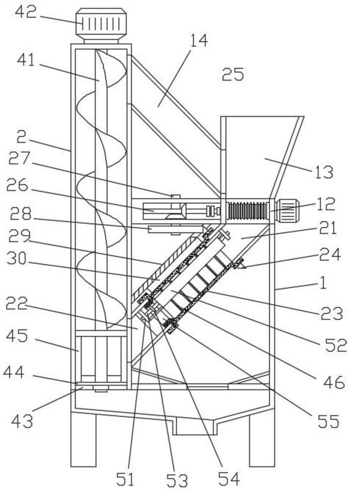 Coal gangue raw material treatment device for coal gangue brick production