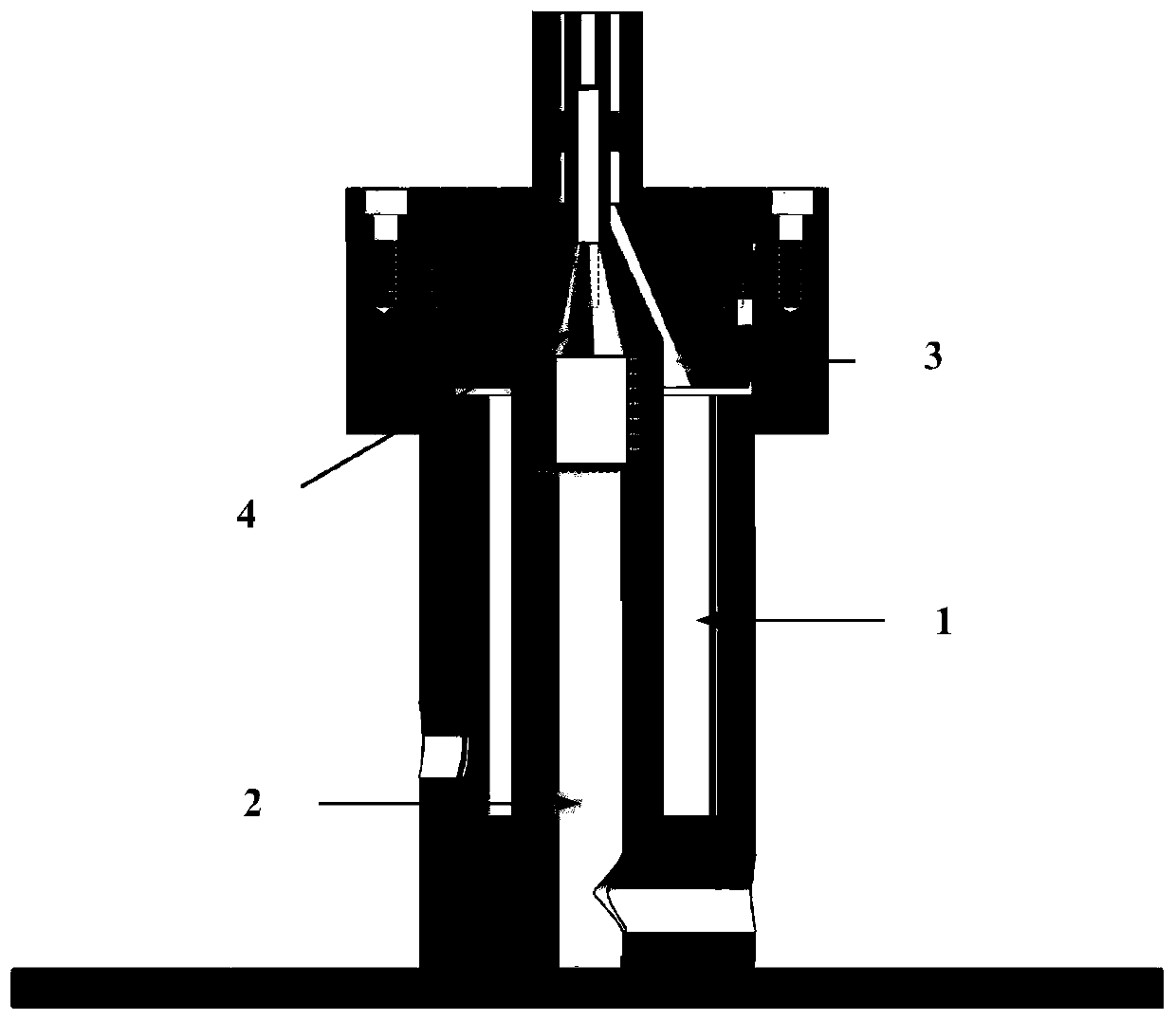 Flame excited state particle radiation rate measurement method based on uniform light source